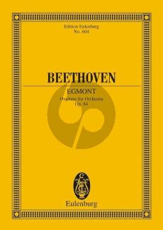 Beethoven Egmont Ouverture for Ochestra Op.84 Study Score (Max Unger)