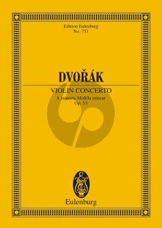 Dvorak Konzert a-moll Op.53 Violine-Orchester Studienpartitur