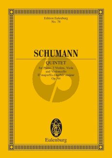 Schumann Quintet E-flat major Op.44 Piano-Strings Study Score