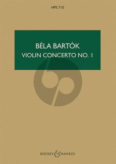 Bartok Concerto No.1 Op. Posth. Violin and Orchestra (Study Score)