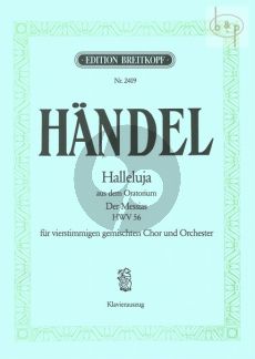 Halleluja from Messiah HWV 56 (SATB-Orch.) (Vocal Score) (arr. W.A.Mozart)