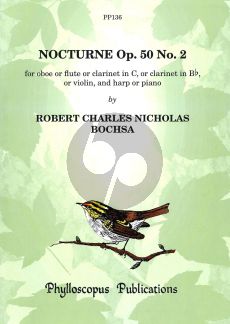 Bochsa Nocturne Op.50 No.2 Oboe [Flute/Clarinet/Violin] - Harp (Piano)