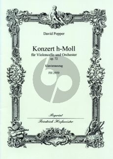 Popper Konzert H-moll Op.72 Violoncello-Orchester Klavierauszug