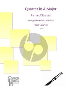 Strauss Quartet in A Major Op. 2 4 Flutes (Score/Parts) (arr. Robert Rainford)