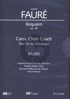 Faure Requiem Op. 48 Soli-Chor-Orchester Basso MP3-CD (Fassung Sinfonieorchester 1900) (Carus Choir Coach)