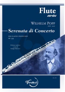 Popp Serenata di Concerto Op. 333 Flute and Piano (edited by Giorgio Marcossi)