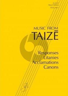 Music from Taize Vol.1 Responses, Litanies, Acclamations and Canons (Edited by Jacques Berthier) (Spiral Bound)