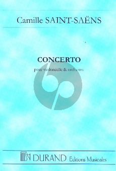 Saint-Saens Concert No.1 Op.33 Violoncelle et Orchestre (Study Score)