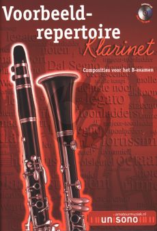 Album Voorbeeld Repertoire Klarinet B-Examen (Clarinet-Piano with play-along CD) (Bk-Cd) (Jos van den Eijnden) (intermediate level)