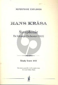 Krasa Symphonie für kleines Orchester Studienpartitur (1923)