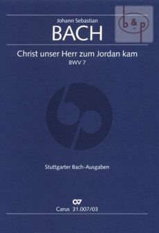 Kantate BWV 7 Christ unser Herr zum Jordan kam (Vocal Score)