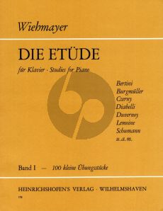 Die Etude Vol.1 Klavier (100 kleine Etuden fur Anfanger) (edited Th.Wiehmayer)