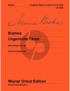 Brahms Ungarische Tanze WoO1 Klavier solo (Herttrich/Roggenkamp) (Wiener Urtext)