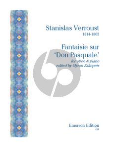 Verroust Fantaisie sur Don Pasquale de Donizetti Op. 39 Oboe and Piano (Myron Zakopets) (Grade 7 - 8)