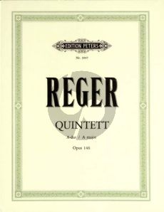 Reger Quintett A-dur Op. 146 Klar. [A][oder Viola]-2 Vi.-Va.-Vc. (Stimmen) (Peters)