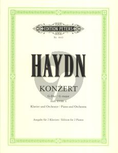 Haydn Konzert G dur Hob.XVIII:4 Klavier und Orchester Ausgabe 2 Klaviere (Herausgegeben von Bruno Hinze-Reinhold)