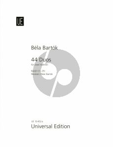 Bartok 44 Duette Vol.1 for 2 Violins (Revised Edition by Peter Bartok)