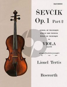 Sevcik School of Technique Op.1 Vol.2 Viola (Lionel Tertis)