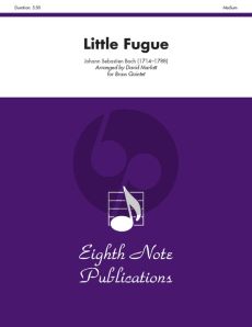 Bach Little Fugue for Brass Quintet (Eighth Note Publications) (Score/Parts) (arr. David Marlatt)