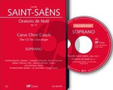 Saint-Saens Oratorio de Noel Op.12 (SMsATB soli-SATB- Strings-Organ-Harp) Bass Voice CD (Carus Choir Coach)