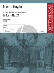 Haydn Symphonie No.24 D-Dur Hob. I:24 fur Symphonieorchester Partitur (Herausgeber H.C. Robbins Landon)