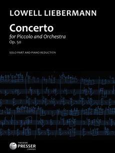 Lieberman Concerto Op.50 Piccolo and Orchestra (piano reduction)
