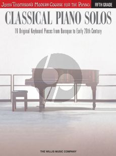 Thompson Classical Piano Solos Grade 5 (advanced level)