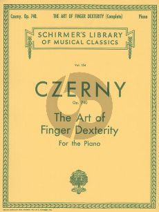 Czerny The Art of Finger Dexterity Op.740 Piano