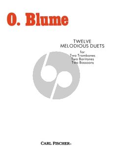 Blume 12 Melodious Duets for 2 Trombones