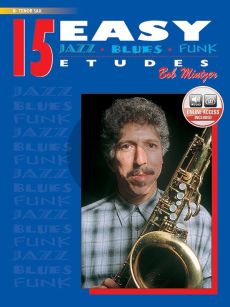 Mintzer 15 Easy Jazz-Blues & Funk Etudes for Tenor Saxophone Book with Audio Online