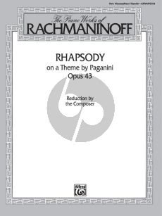Rachmaninoff Rhapsody on a theme by Paganini Op.43 2 Piano's (reduction by composer)