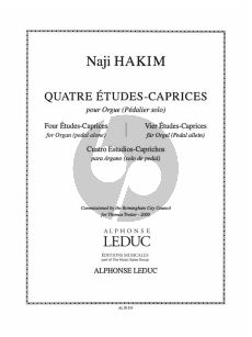 Hakim 4 Etudes-Caprices pour Orgue