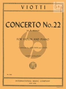 Concerto No.22 A-minor