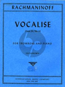 Rachmaninoff Vocalise Op.34 No.14 Trombone-Piano (Keith Brown)