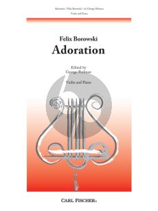 Borowski Adoration for Violin and Piano (edited by George Perlman)