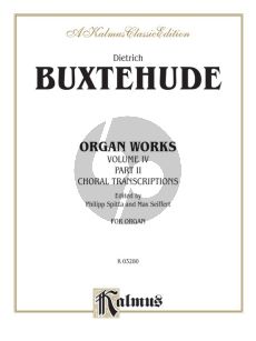 Buxtehude Organ Works Vol. 4 (Chorale Preludes 2) (Philipp Spitta and Max Seiffert)
