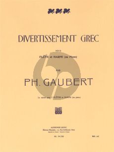 Gaubert Divertissement Grec Flute and Harp (or Piano)