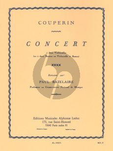 Couperin Concert (Duo G-major) 2 Violoncellos ou 2 Bassons