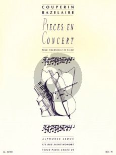 Couperin Pieces en Concert Violoncello-Piano (Paul Bazelaire)
