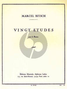 Bitsch 20 Etudes pour Basson (Gr.7-8)