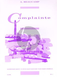 Beaucamp Complainte Clarinette et Piano