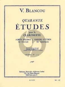 Blancou 40 Etudes Vol.1 Clarinette (Delecluse)