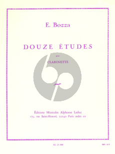 Bozza 12 Etudes pour Clarinette