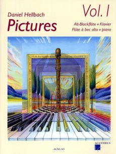 Hellbach Pictures Vol.1 fur Altblockflöte und Klavier Buch mit Cd