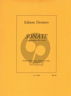 Denisov Sonate Saxophone Alto et Piano