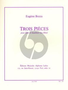 Bozza 3 Pieces Flute et Haubois (ou Flute)