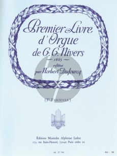 Nivers Premier Livre d'Orgue Vol. 1 (Norbert Dufourcq)