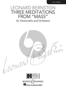 Bernstein 3 Meditations from Mass for Cello and Orchestra (Score)
