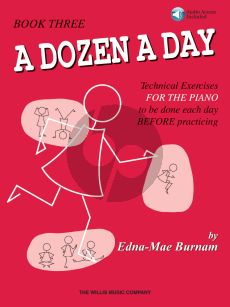 Burnam Dozen a Day Vol.3 for Piano Book with Online Audio