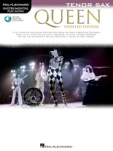 Queen 17 Songs Instrumental Play-Along for Tenor Sax (updated edition) (Book with Audio online)
